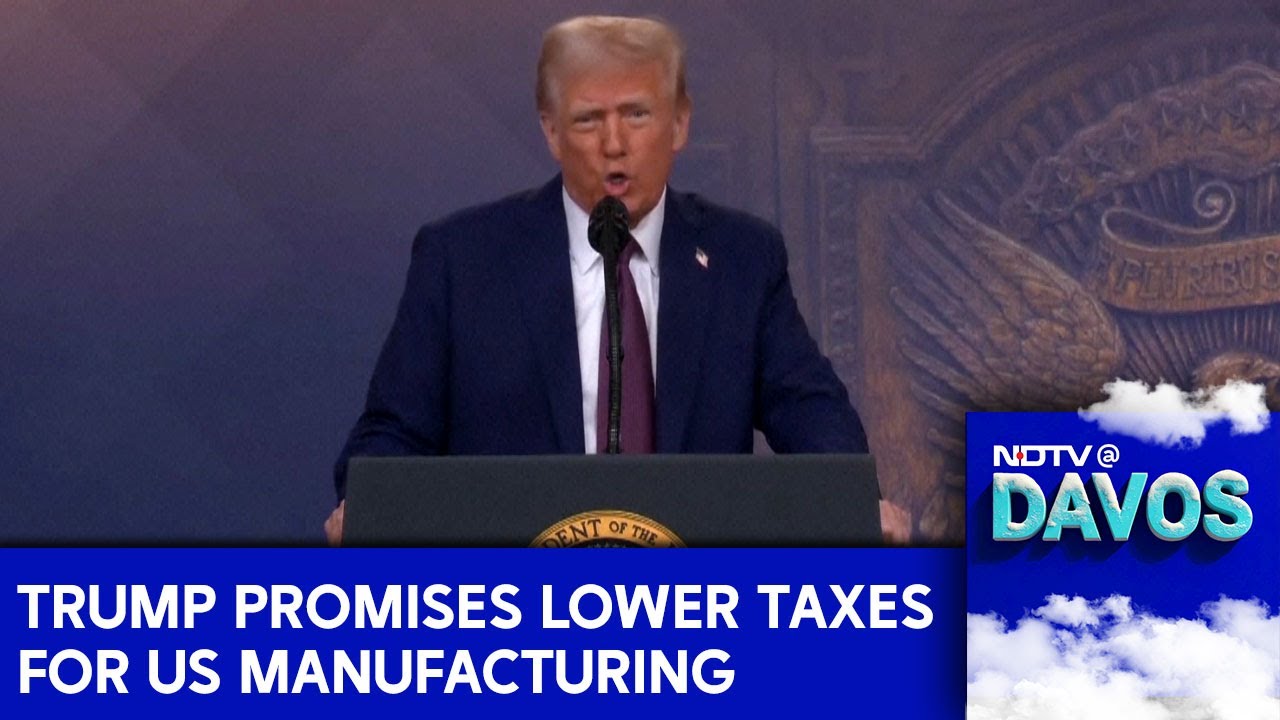 Davos 2025 | Trump Promises Lower Taxes For US Manufacturing And Threatens Tariffs