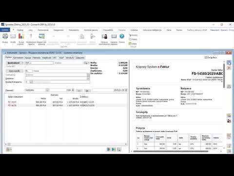 Comarch ERP XL - generowanie dokumentów zakupu na podstawie faktur KSeF
