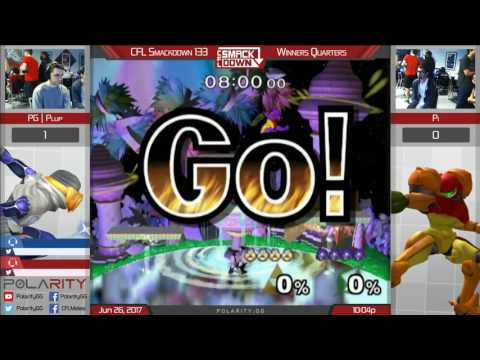 CFL Smackdown 133 Melee - PG | Plup (Sheik) vs Pi (Samus) - Winners Quarters