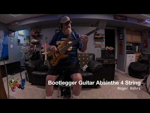 Bootlegger Guitar Absinthe 4 String EMG Active Headless 2026 - Natural Satin image 13