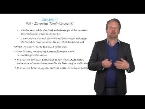 „SCHEINKONSENS“ UND AUSLEGUNG DER WILLENSERKLÄRUNG - Jura Lernvideo