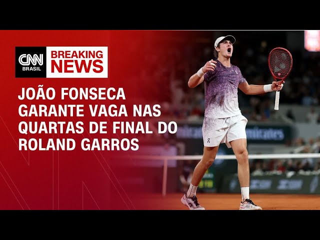 Roland Garros: João Fonseca garante vaga nas quartas de final | AGORA CNN