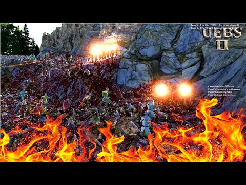 50 JOHN WICK AMBUSHED BY 1,000,000 FOOTMEN ON THE CLIFFS | Ultimate Epic Battle Simulator 2