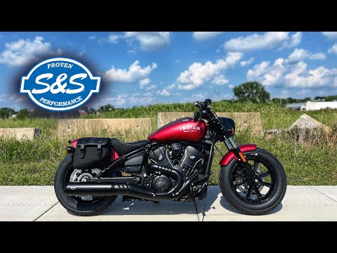 S&S Muffler on 2025 Indian Scout Bobber
