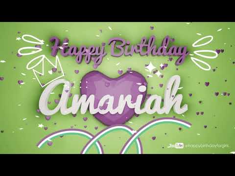 AMARIAH Birthday Song – Happy Birthday Amariah