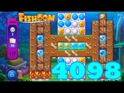 Fishdom Level 4098 HD Walkthrough | 3 - match puzzle game | gameplay | android | GameGo Game