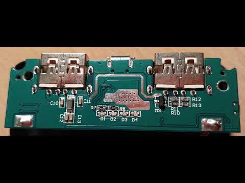 Powerbank Coolreal 6000mAh IP5306 PCB disassemble
