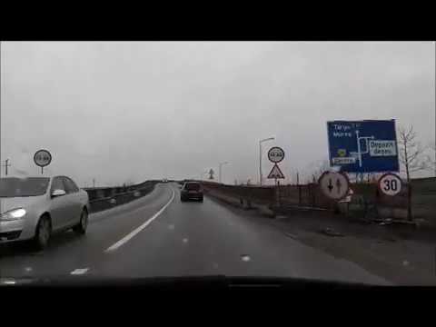 Un sofer aproape sa cada de pe podul de la Sanpaul cu masina!