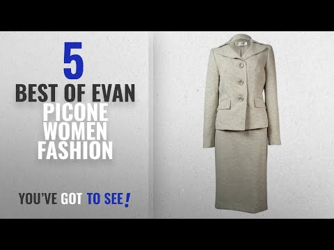 Evan Picone Women Fashion [2018 Best Sellers]: Evan Picone Womens Classic Time 2PC Knee-Length Skirt