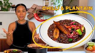 Ultimate Chocolate Chilli with Sweet Plantain ~ plantbased