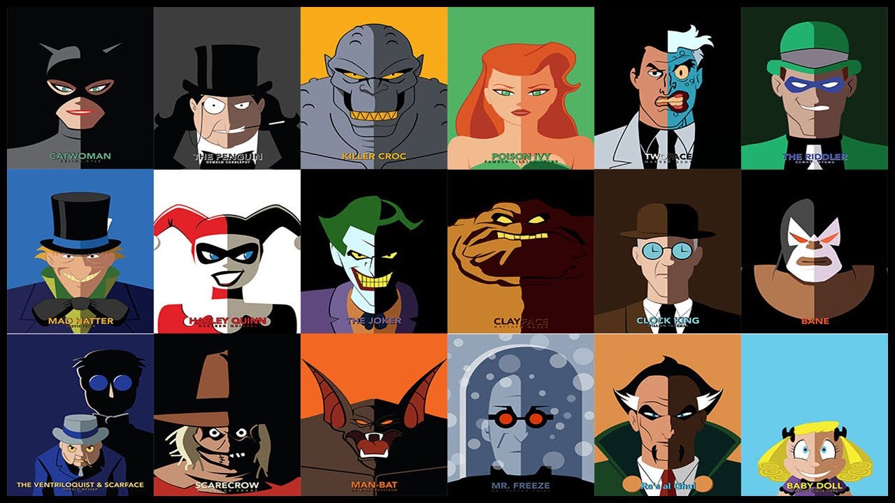TODOS OS VILÕES || BATMAN: THE ANIMATED SERIES (1992-1995)
