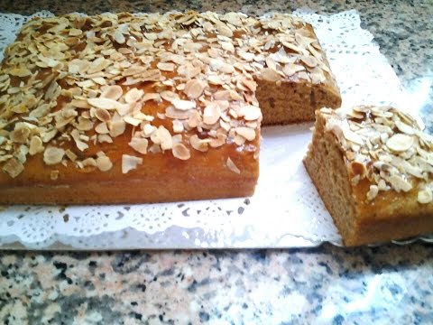 كيكة الكراميل واللوز  Cake au caramel