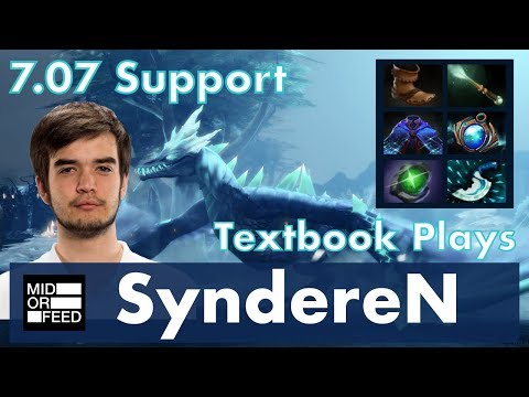 SyndereN Winter Wyvern Support | Textbook Plays | 7.07 Update Patch Dota 2 Gameplay Pro MMR