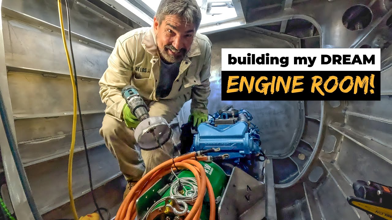 Custom ENGINE ROOM Fit Out! 🛠️ (Building Our Own Aluminum Catamaran Pt. 27)
