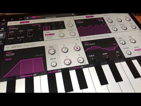 NanoStudio 2 - OBSIDIAN Synth Walkthrough Tutorial for the iPad
