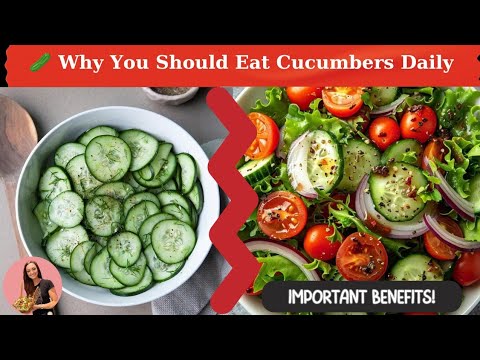 🥒 Why You Should Eat Cucumbers Daily: Important Benefits! #healthtips #superfoods #cucumber