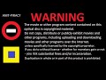 Aip Warning WDHV Warner Bros Vax 86
