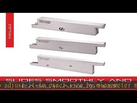 Starrett Adjustable Parallel Set for Layout, Gaging and Inspection Work - 1-3/4", 2-1/8", 2-11/16",