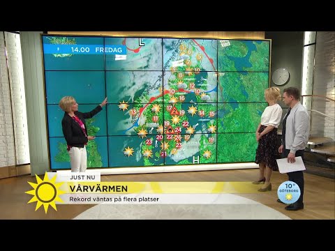 Meteorologens glädjebesked - Nu kommer rekordvärmen - Nyhetsmorgon (TV4)