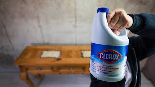 Making wood Furniture MODERN with BLEACH