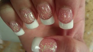 SOLAR NAILS PINK & WHITE Part 1