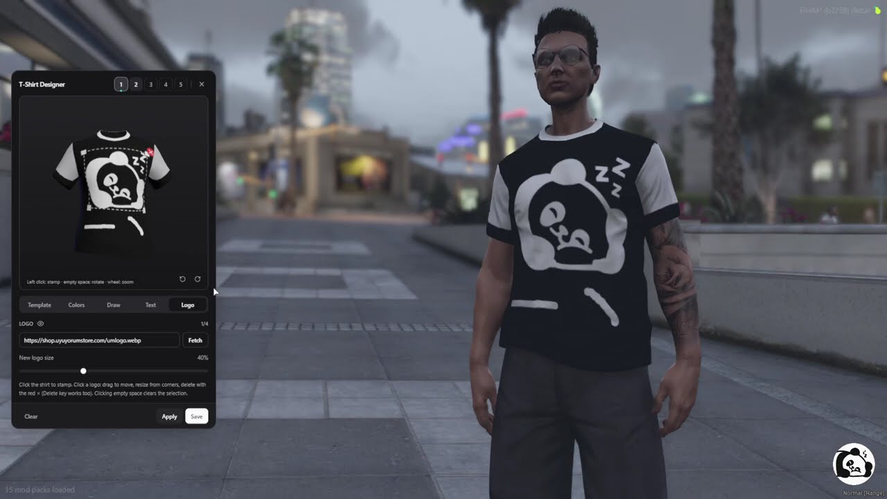 UM T-Shirt Designer FiveM showcase