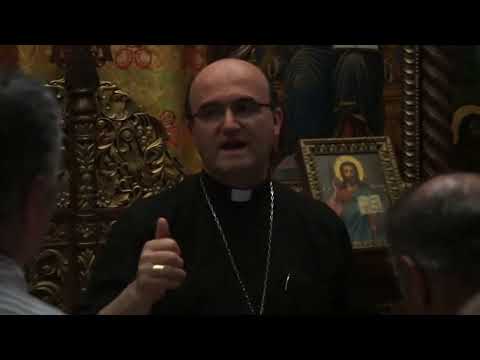 TIERRA SANTA 2017: Mons.Munilla en  la Capilla del Monte de las tentaciones en Jericó