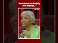 Nirmala Sitharaman: “Rohith Vemula Had His Dignity To Be Respected…” - Video