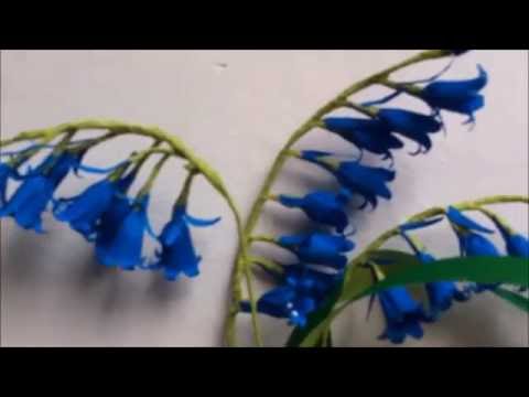 How to make Paper Flower Bluebells / Hyacinthoides non-scripta (Flower # 67)