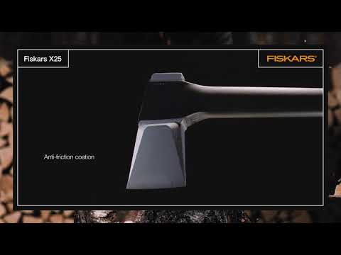 Kirvis X21 L + galąstuvas, Fiskars video