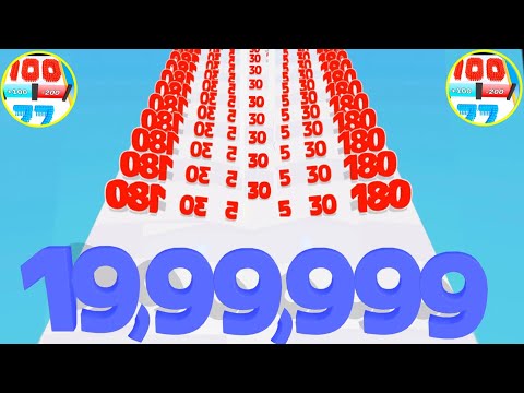 Number Master: Run and Merge - Number Run 3D 2048 Game Videos Level Up Numbers part 1