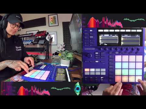 Finger drumming on Maschine MK3 - Freestyling with some funky samples 🎸🥁 - Gnarly