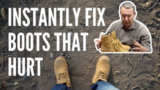 New work boots hurting your feet? Here is how to fix them FOR FREE!