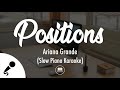 positions - Ariana Grande (Slow Piano Karaoke)