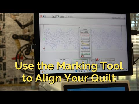 Grace QCT5 Pro - Advance to the Next Zone and Use the Marking Tool to Align Your Quilt Top