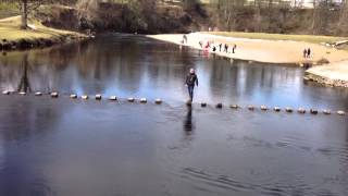 preview picture of video 'The stepping stones at Bolton Abbey'