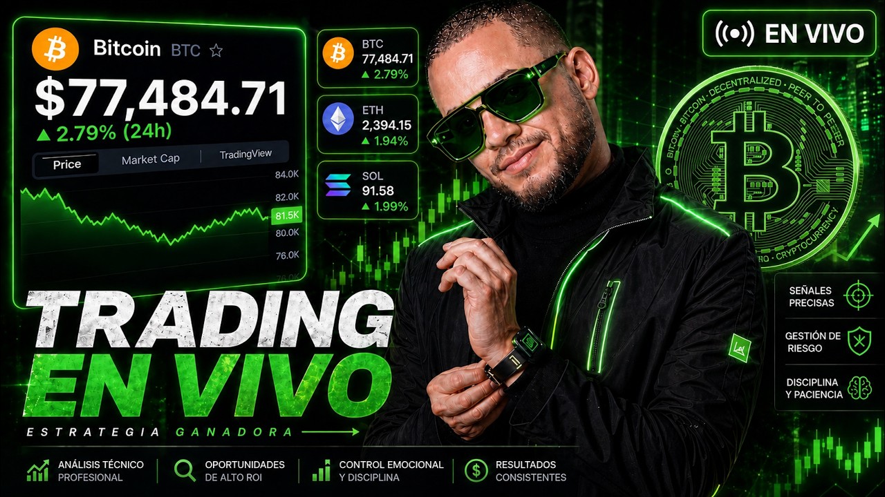 BITCOIN SUBE A LOS $77,000 RUMBO A $80,000! Squeeze Short!!