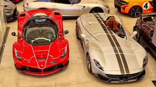 Bugatti DIVO, Ferrari MONZA, LaFerrari, McLaren ELVA - Hypercar STARTUP at VIP MOTORS DUBAI