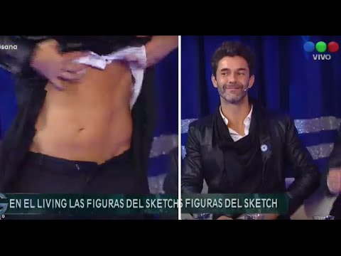 ¡Blooper sexy! A Mariano Martínez se le rompió la bragueta - Susana Giménez