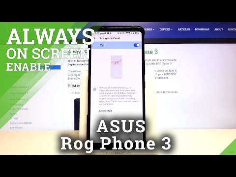 How to Change Always on Display Theme in ASUS ROG Phone 3?