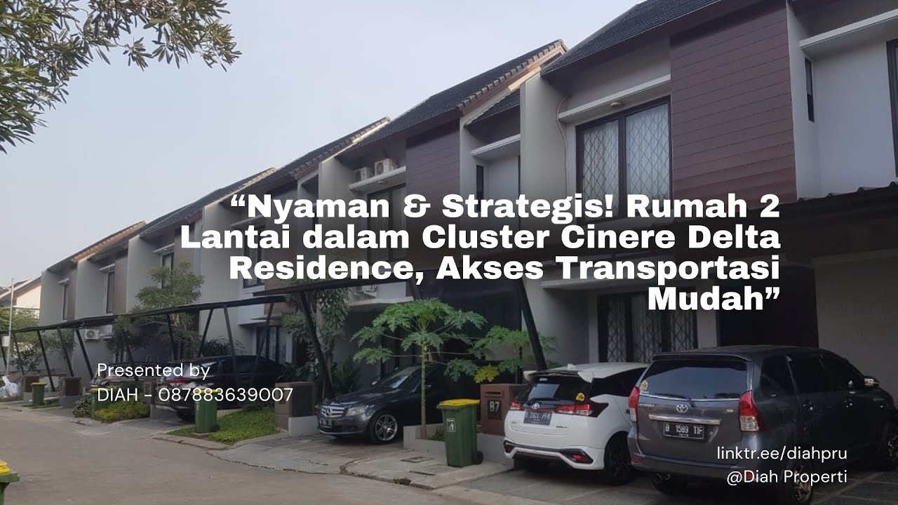 Rumah 2lantai Furnished Dkt Tol Dan Mrt Di Cinere Delta Residence