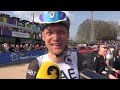 Sjoerd Bax opgetogen na Parijs-Roubaix: "Vet om als eerste door Bos van Wallers te rijden"