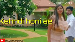 Sad😢Romantic😘video status.jhanjar tere pairi(video status)Gur chahal ft.Tanya,jay k/new song👌