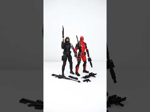 Adding the Proper Accessories to the Mafex Winter Soldier and Deadpool Action Figures