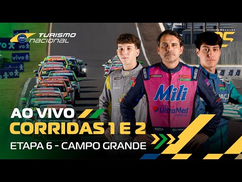 TURISMO NACIONAL 2025 | AO VIVO | 6ª ETAPA - CAMPO GRANDE - CORRIDAS 1 E 2