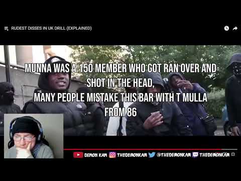 Demon Kam Reacts to RUDEST DISSES IN UK DRILL (EXPLAINED)