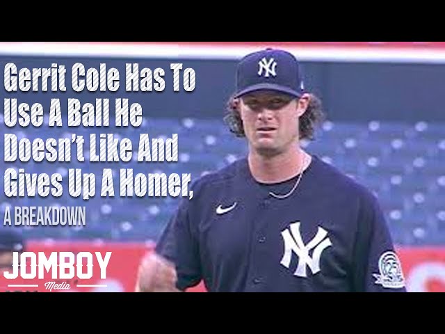 Gerrit Cole has to use a ball he doesnt like and gives up a homer, a breakdown