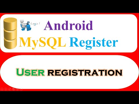 Android PHP MySQL User Registration Ep.01 -  Register User,,Open DashBoard Activity