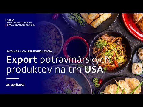 Webinár - Export potravinárskych produktov na trh USA