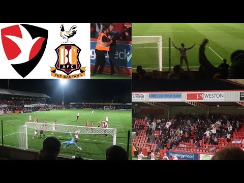 PITCH INVADERS AND FANS KICKED OUT - Cheltenham Town 3-2 Bradford City AWAY Match Vlog